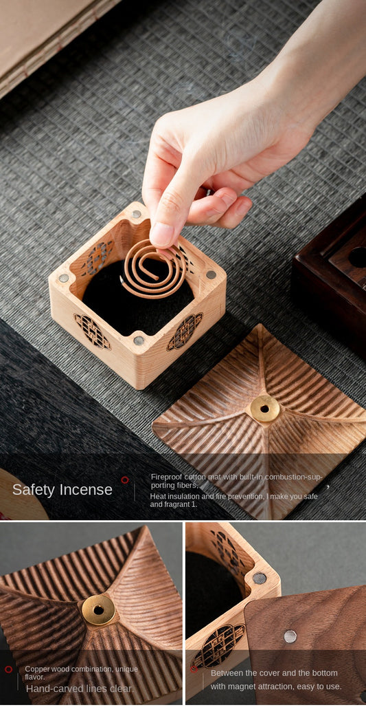 Wooden incense ware