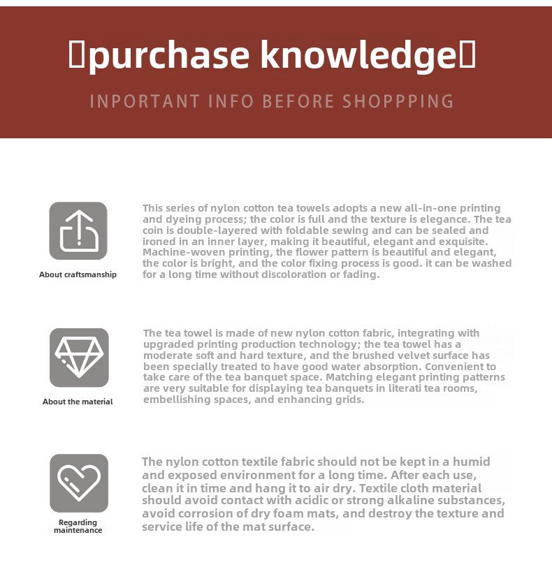 Zhishe Square Small Tea Towel