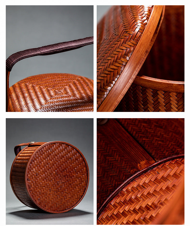 Japanese Retro Handmade Bamboo Basket
