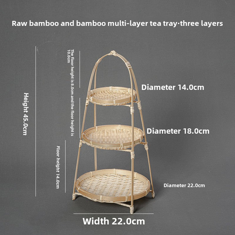 Small bamboo-woven baskets