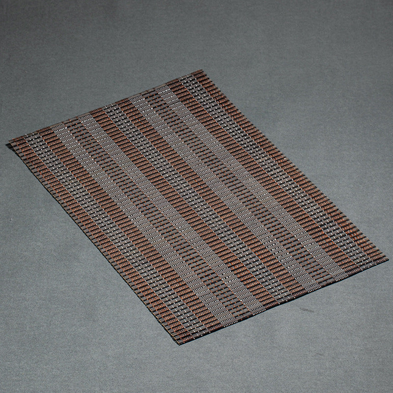 Colorful bamboo mat