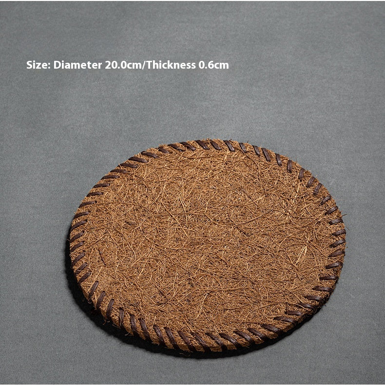 Coconut Palm Coaster Tea Mat Thickened Bristle Mat