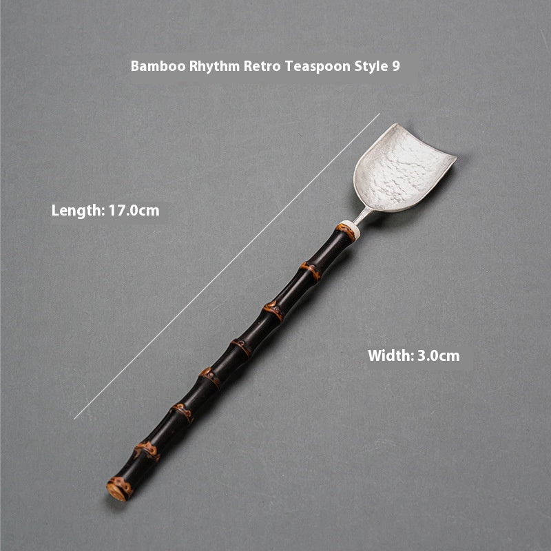 Tea Spoon Single Piece Yunfei Hammered Copper Tea Scoop
