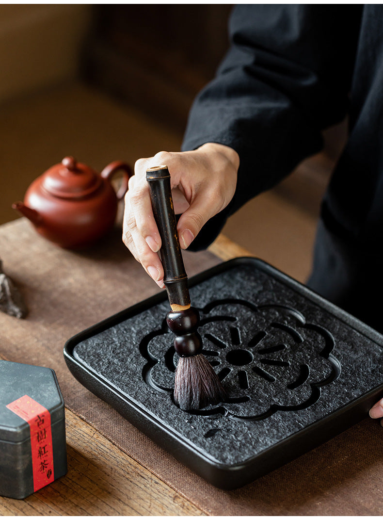 Chinese Style Old Bamboo Root Teapot Brush
