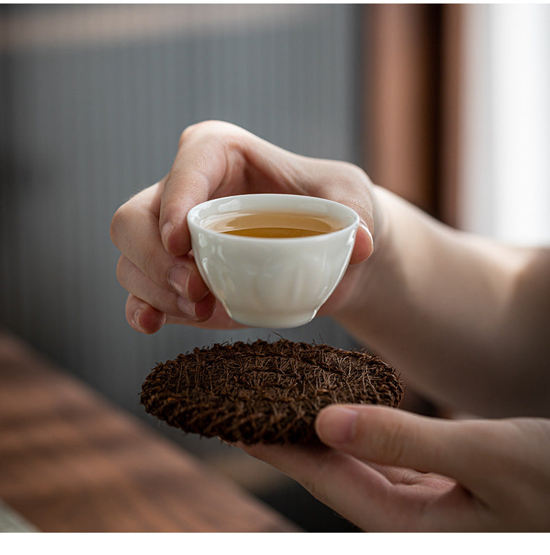 Brown Silk Tea Mat