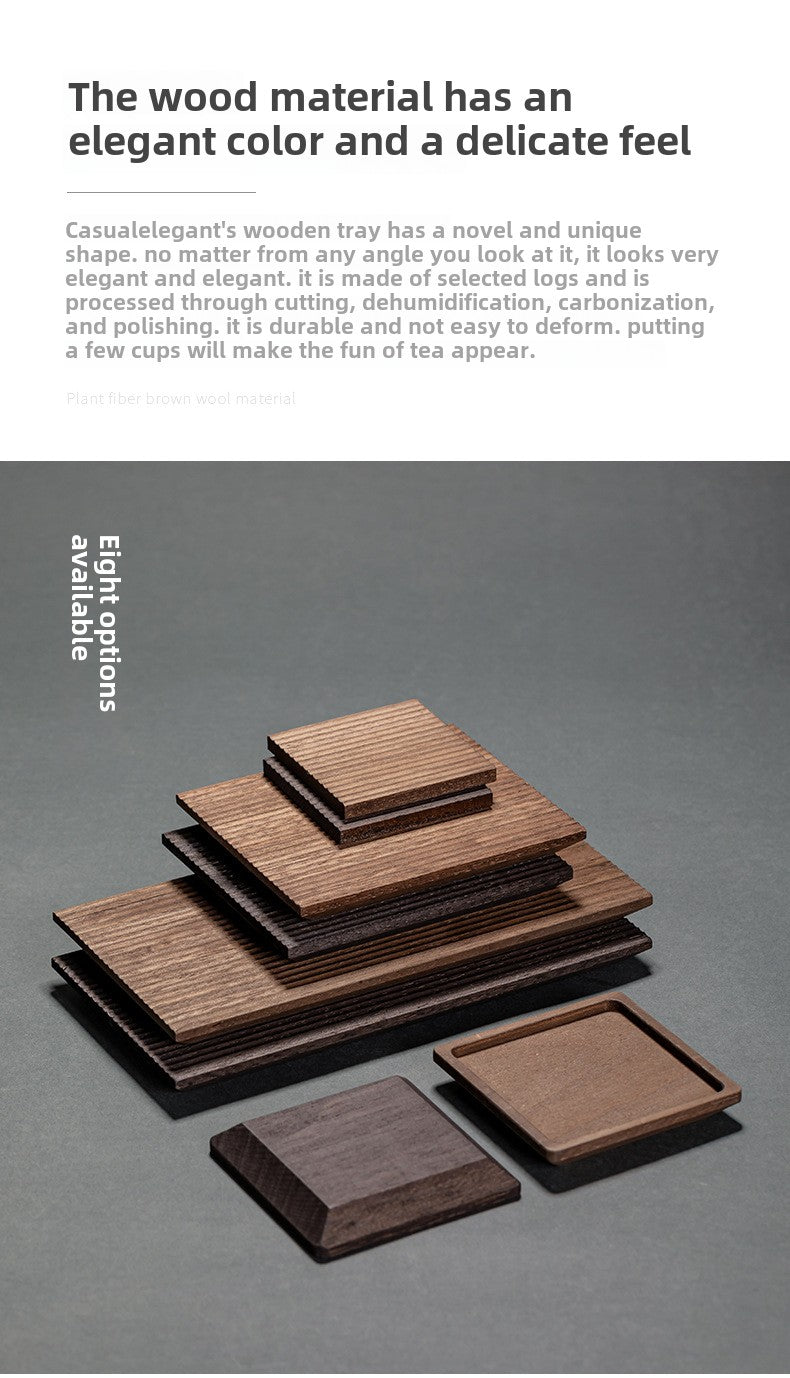 Wooden tea ceremony coaster