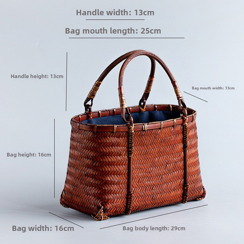 Chinese Style Handmade Bamboo Woven Bag
