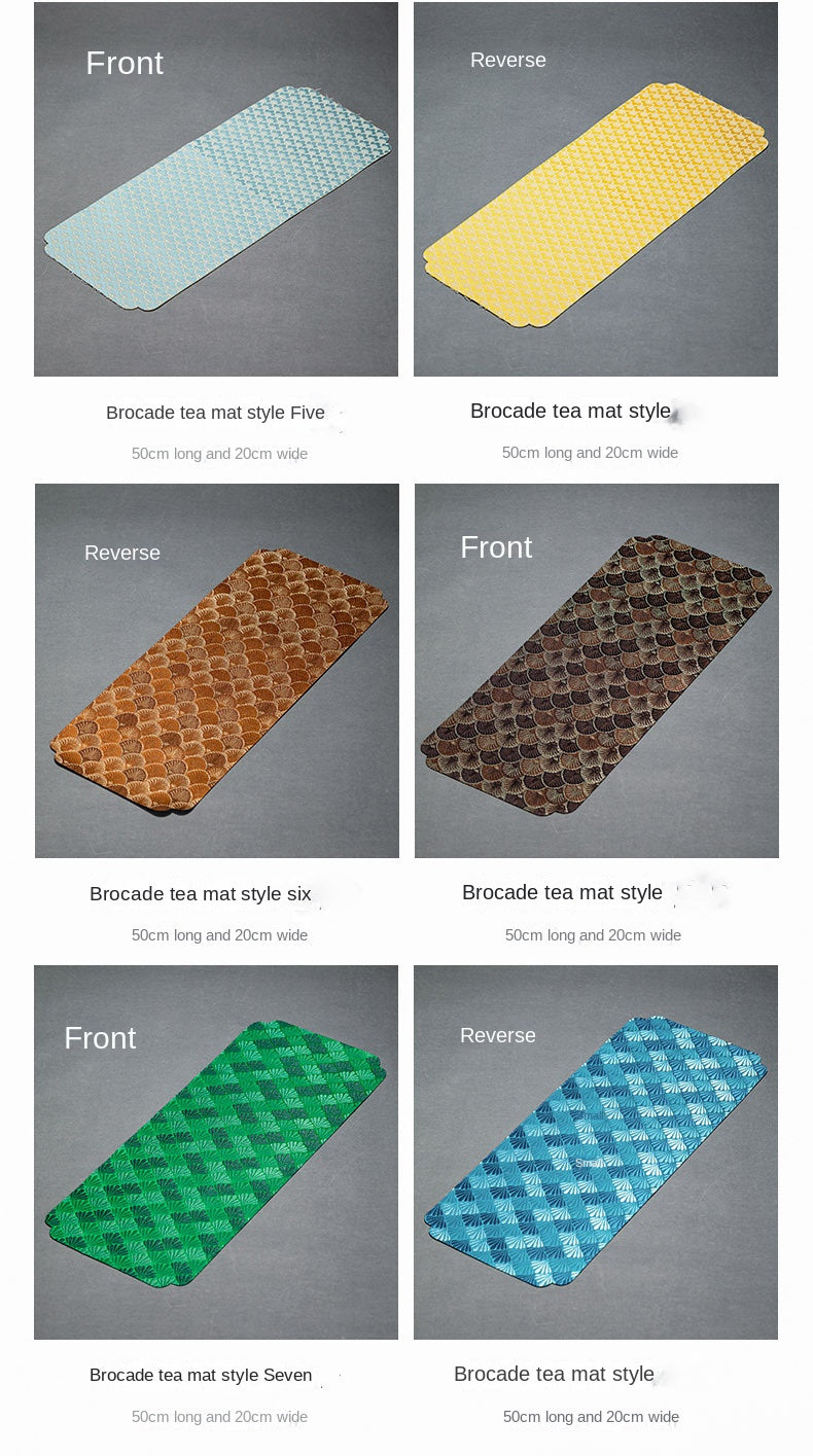 Brocade tea mat