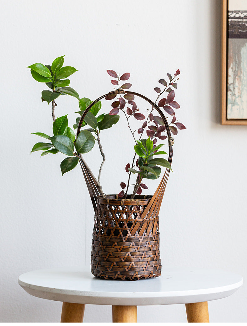 Handmade Bamboo Woven Vase