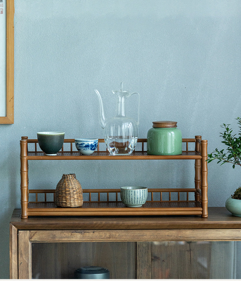 Bamboo Woven Tea Cup Holder