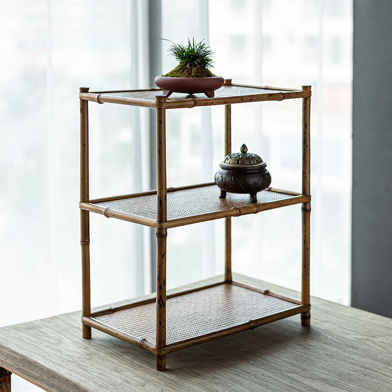 Bamboo Tea Service Plate Tea Ware Storage Cup Holder