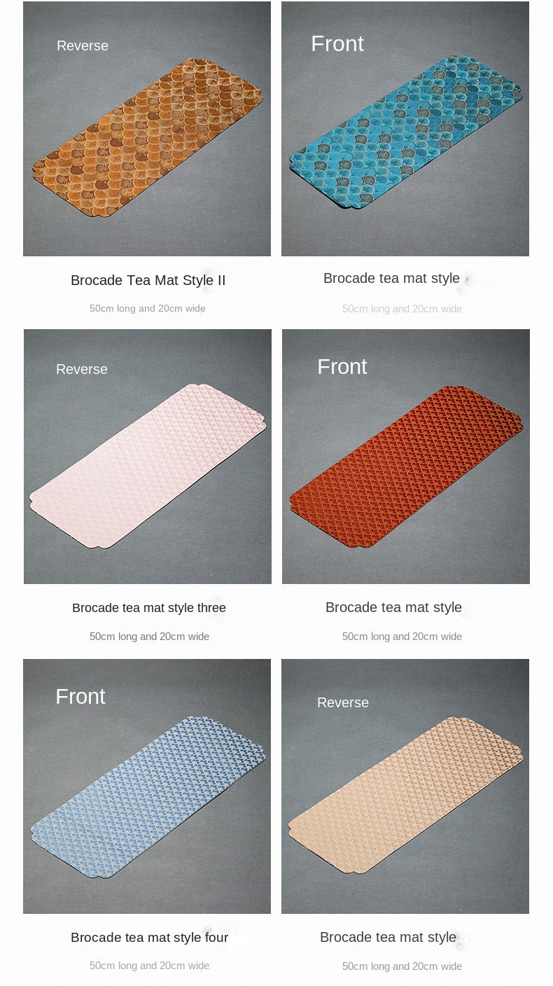 Brocade tea mat