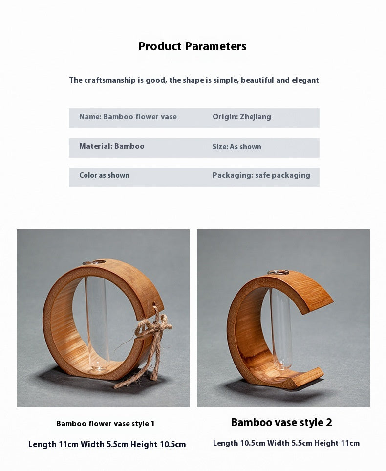 Bamboo flower vase