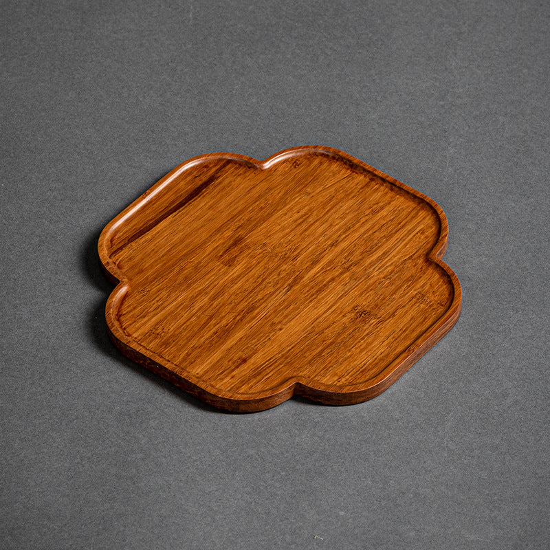 Heavy Bamboo Rectangular Single Layer Simple Tray