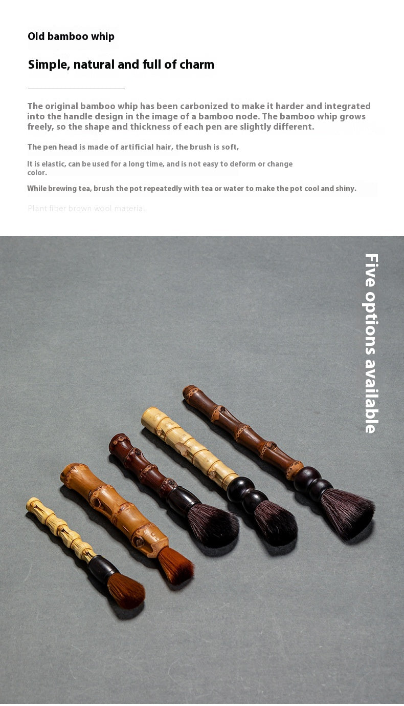 Black Bamboo Whip Pot Maintenance Pen Kung Fu Tea Set