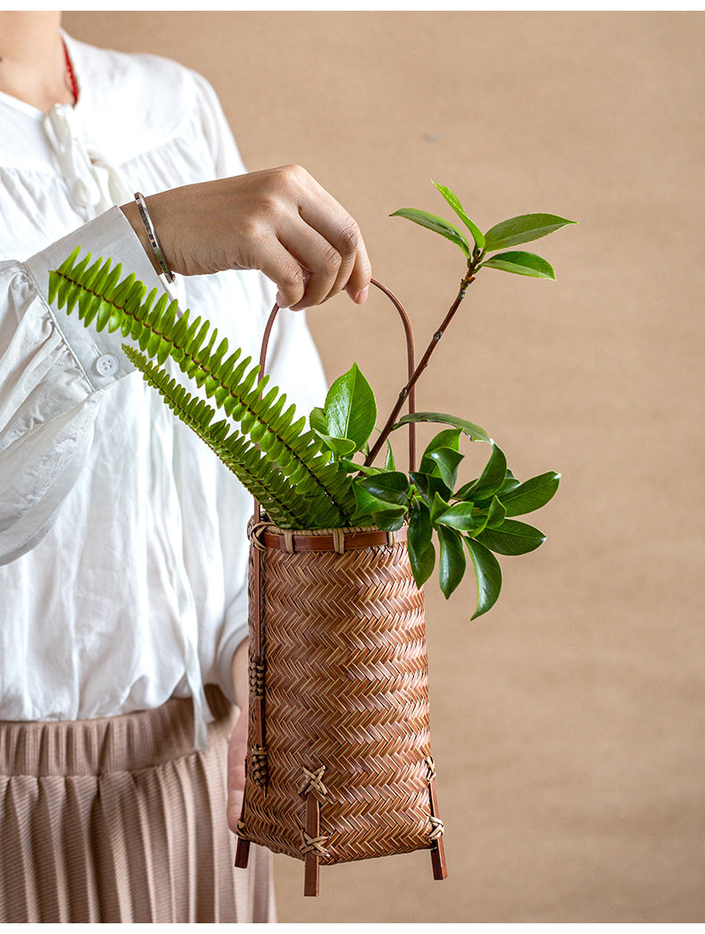 Handmade Bamboo Woven Vase