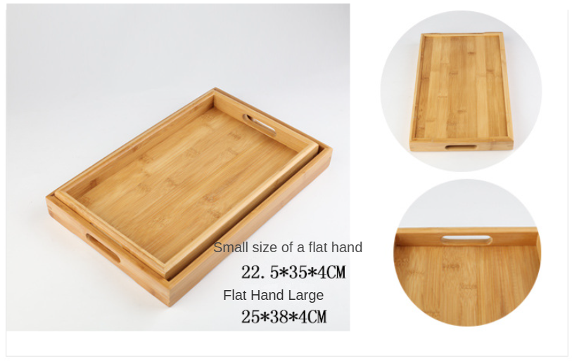 Rectangular Bamboo Tea Tray