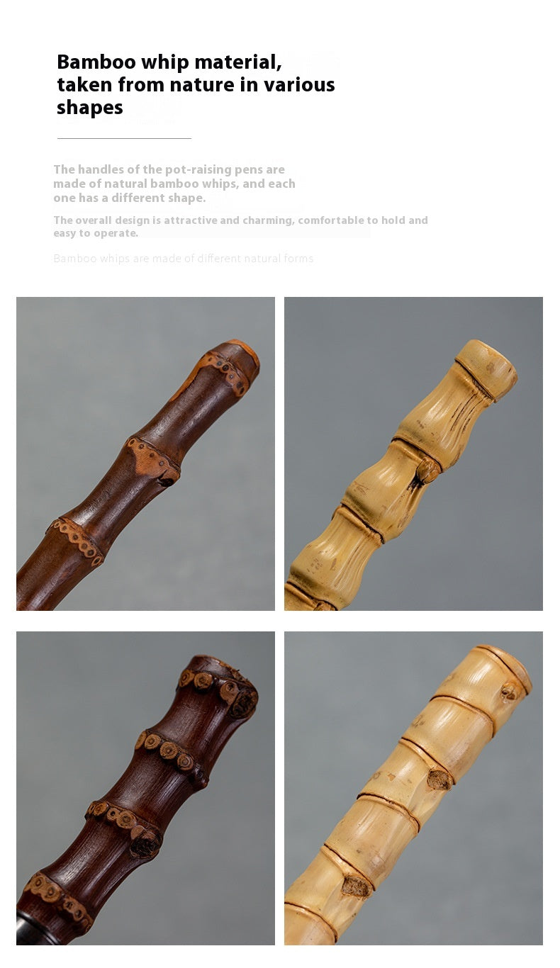Black Bamboo Whip Pot Maintenance Pen Kung Fu Tea Set