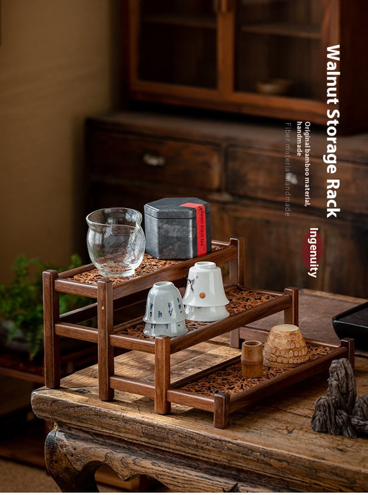 Walnut Black Walnut Solid Wood Antique Shelf