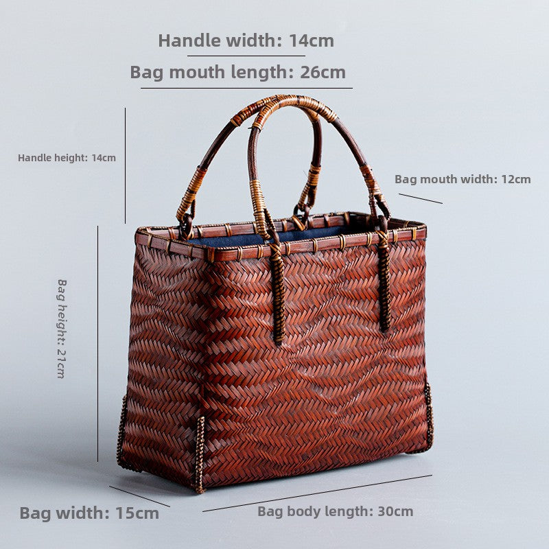 Chinese Style Handmade Bamboo Woven Bag