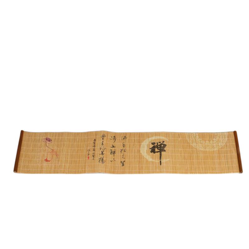 Natural Printed Bamboo Tea Mat Heat Insulation Pad