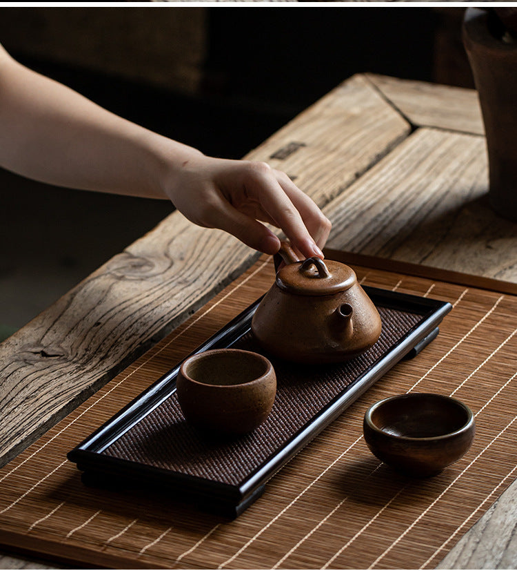 Household Solid Wood Tea Tray Food Tray
