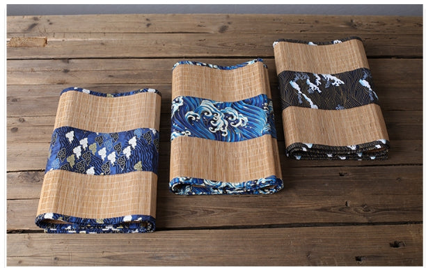 Chinese Retro Bamboo Tea Mat