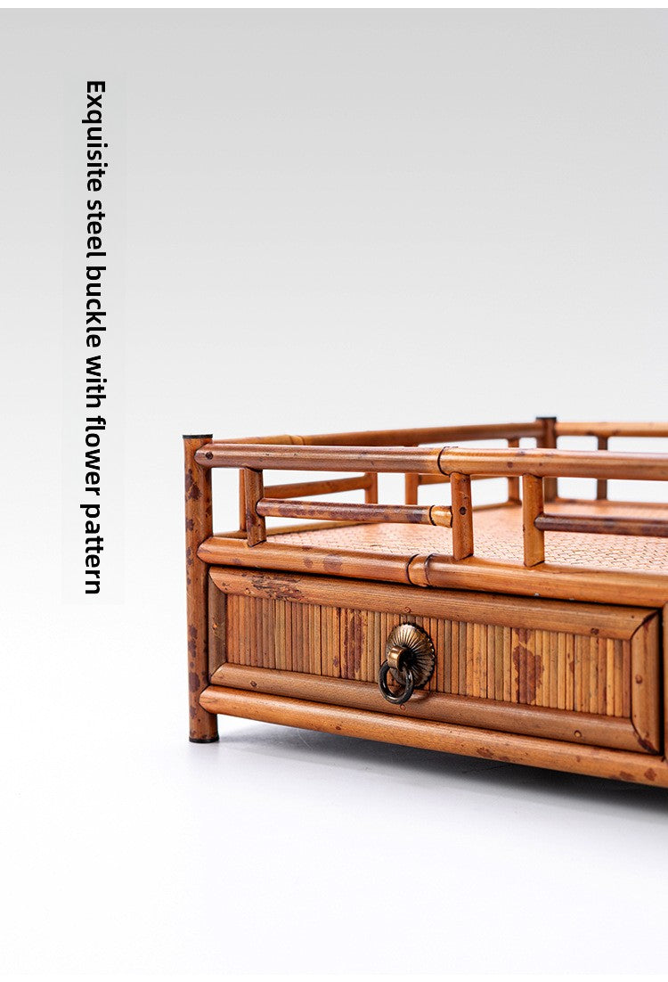 Bamboo mat storage tray