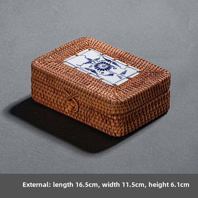Rattan Woven Pu-erh Tea Box