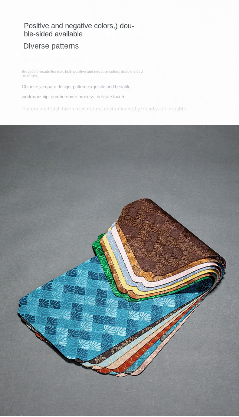 Brocade tea mat