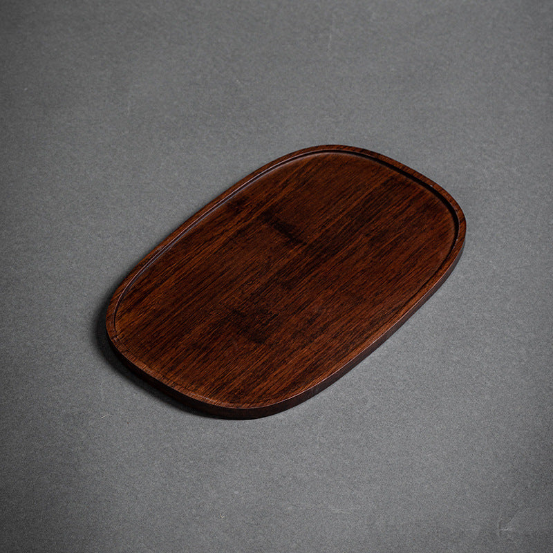Heavy Bamboo Rectangular Single Layer Simple Tray