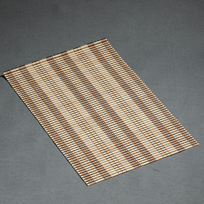 Colorful bamboo mat