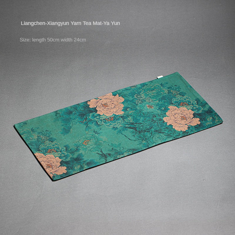 Chinese Style Xiangyun Silk Tea Mat