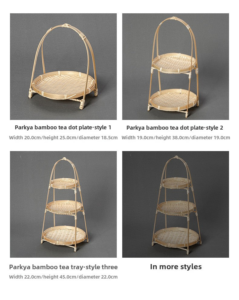 Small bamboo-woven baskets