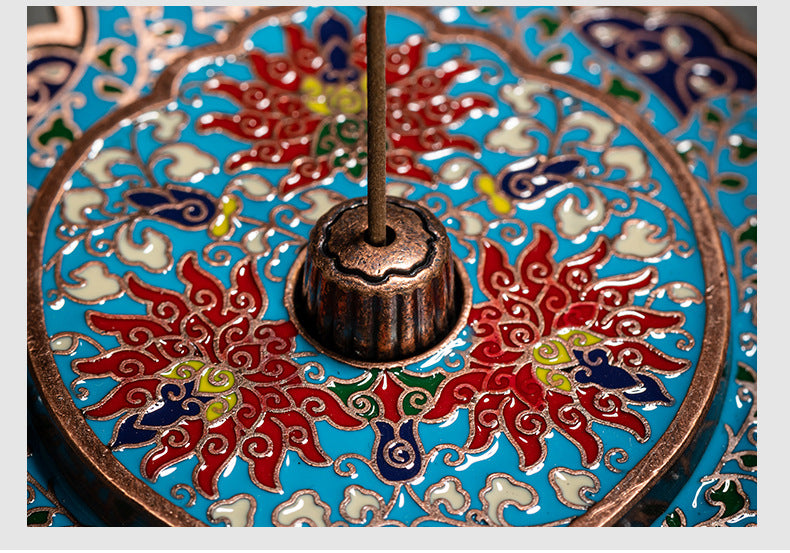 European Retro Zinc Alloy Incense Holder