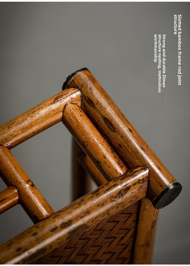 Japanese-style bamboo tea tray