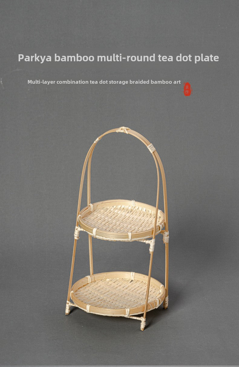 Small bamboo-woven baskets