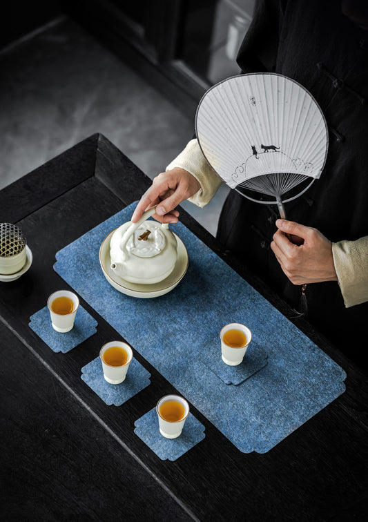 Microfiber cloth coasters