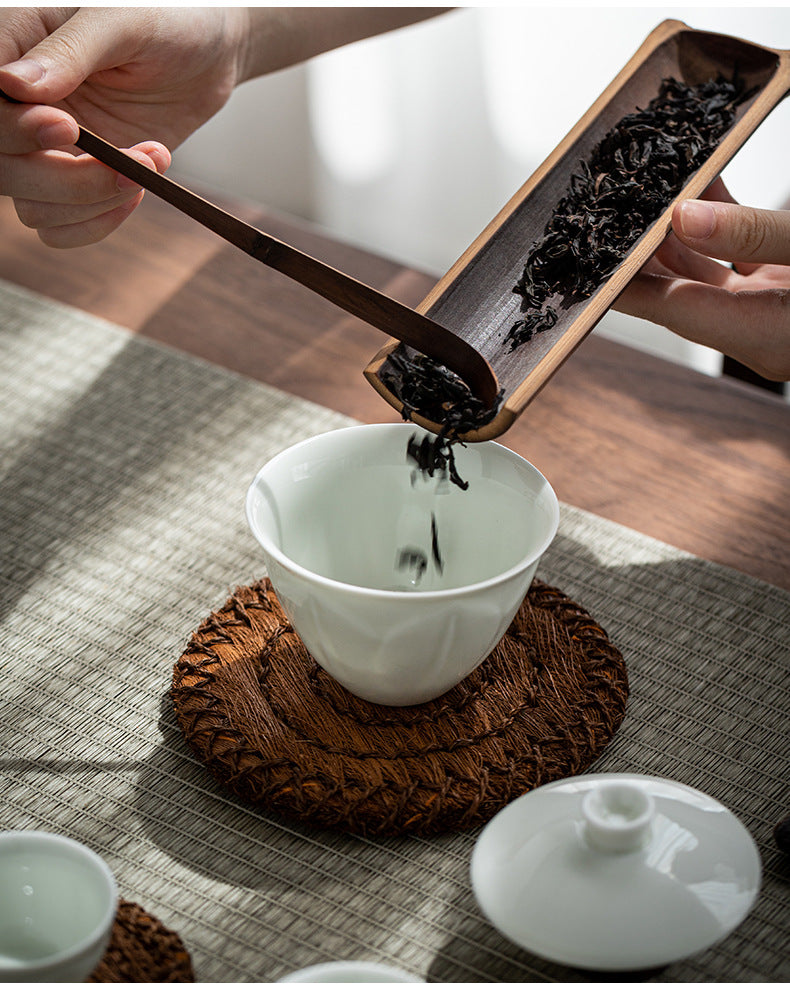 Brown Silk Tea Mat