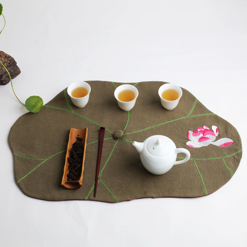 Chinese Style Fabric Small Tea Mat Coaster