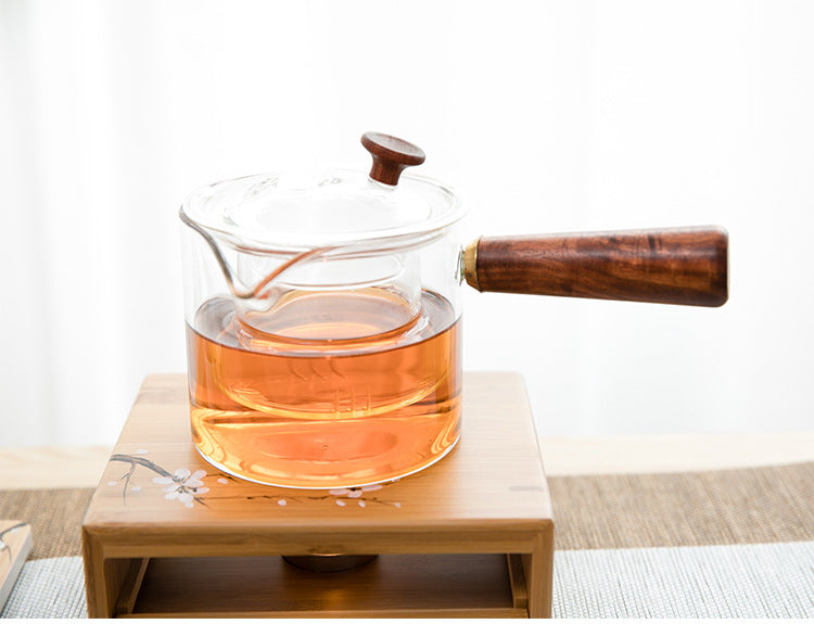 Bamboo Base Tea Warmer Candle Heater