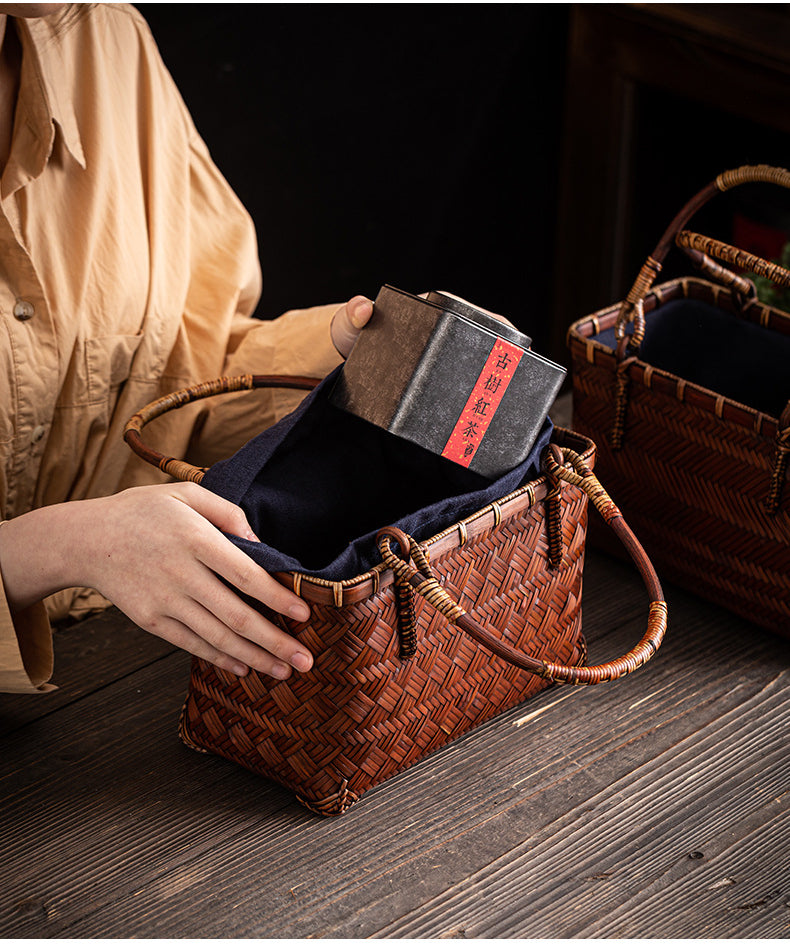 Bamboo Woven Handbag