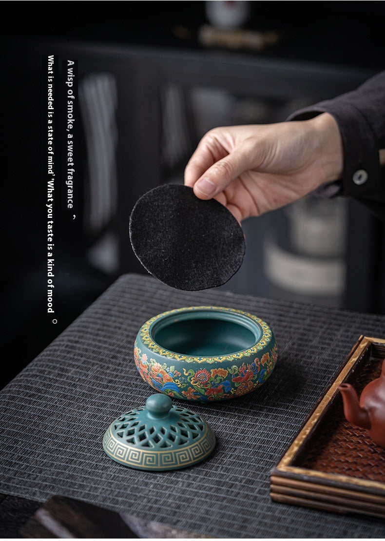 Chinese Style Incense Coil Aromatherapy Furnace Incense Holder