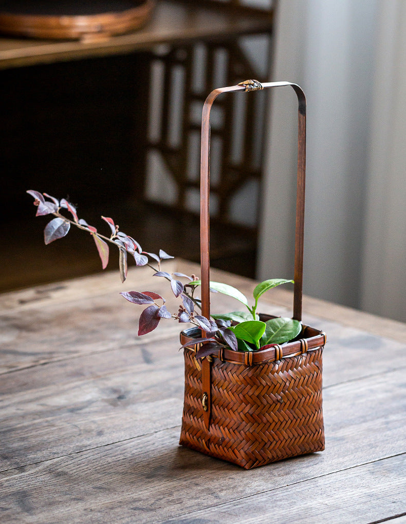 Handmade Bamboo Woven Vase