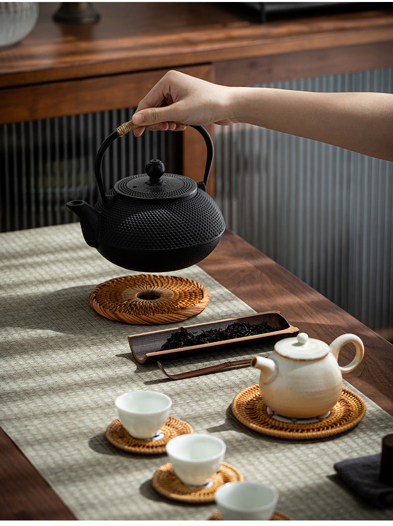 Chinese style creative rattan coaster