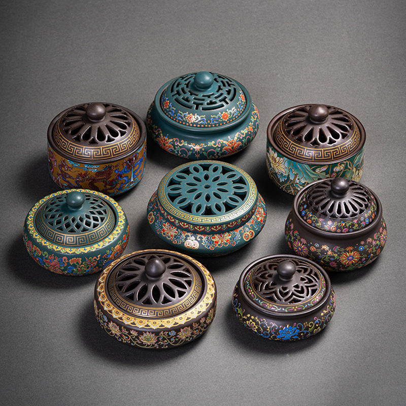Chinese Style Incense Coil Aromatherapy Furnace Incense Holder
