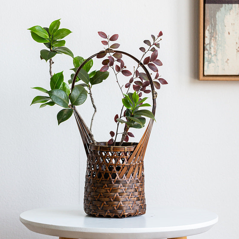 Handmade Bamboo Woven Vase