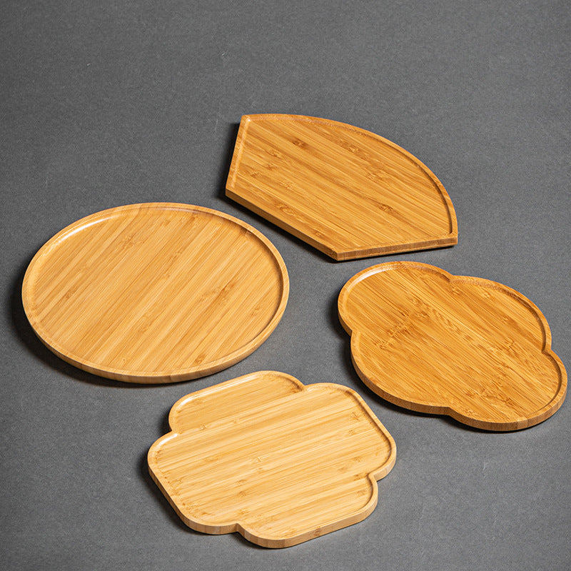 Heavy Bamboo Rectangular Single Layer Simple Tray