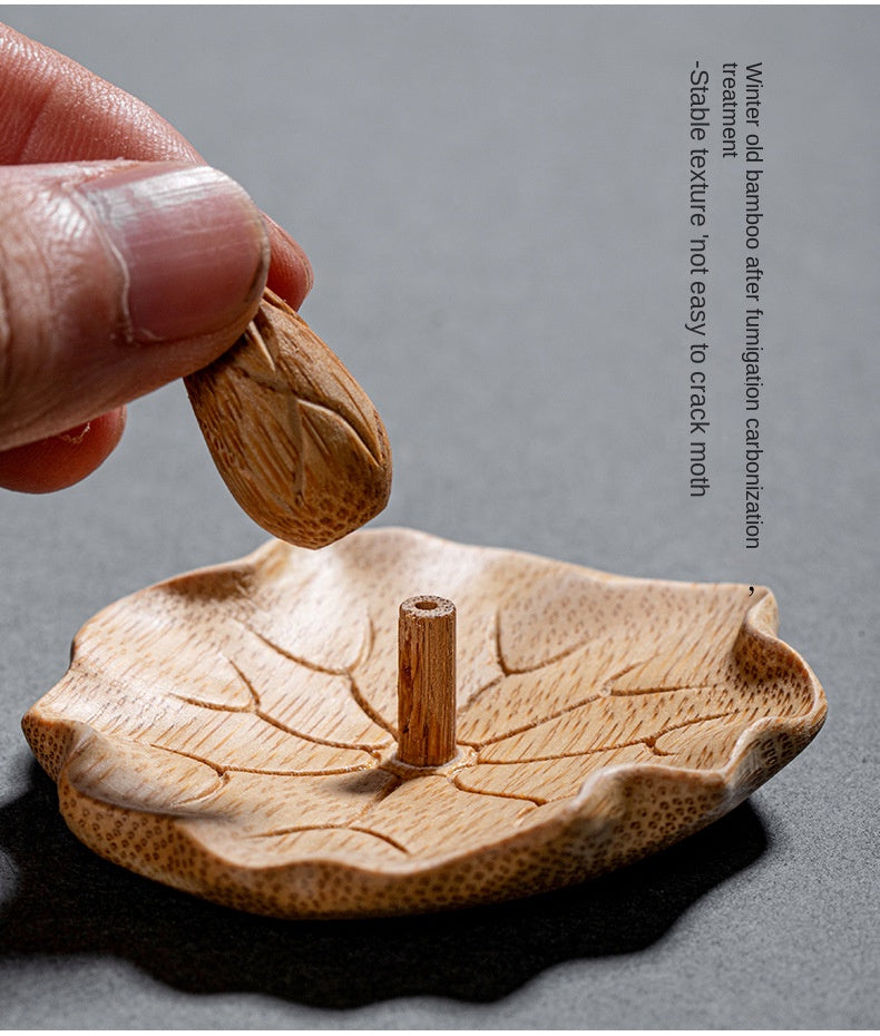 Lotus-shaped incense burner