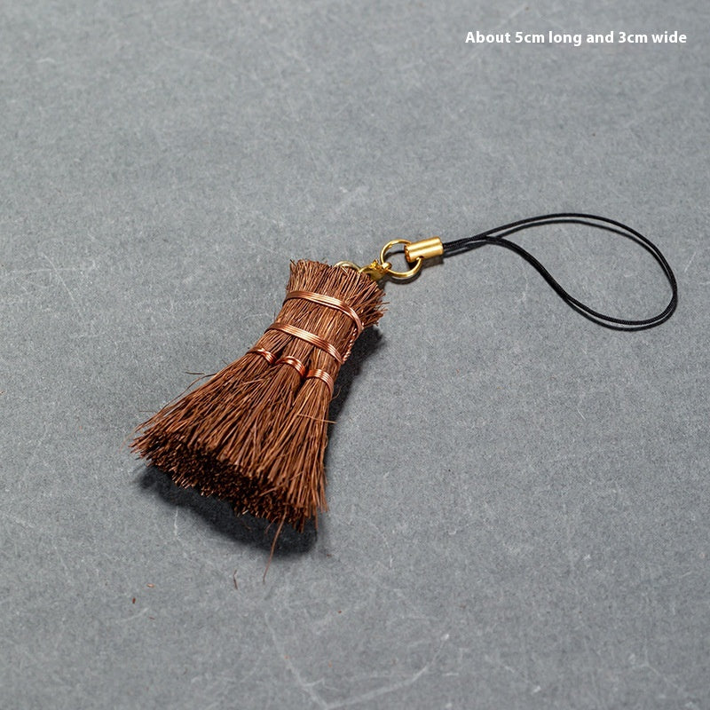 Brown Hair Tea Set Brush